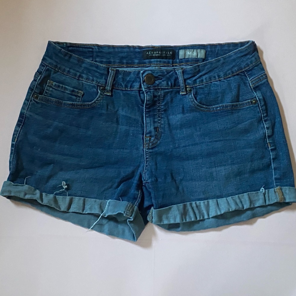 AÉROPOSTALE MIDI DENIM Shorts Size 10